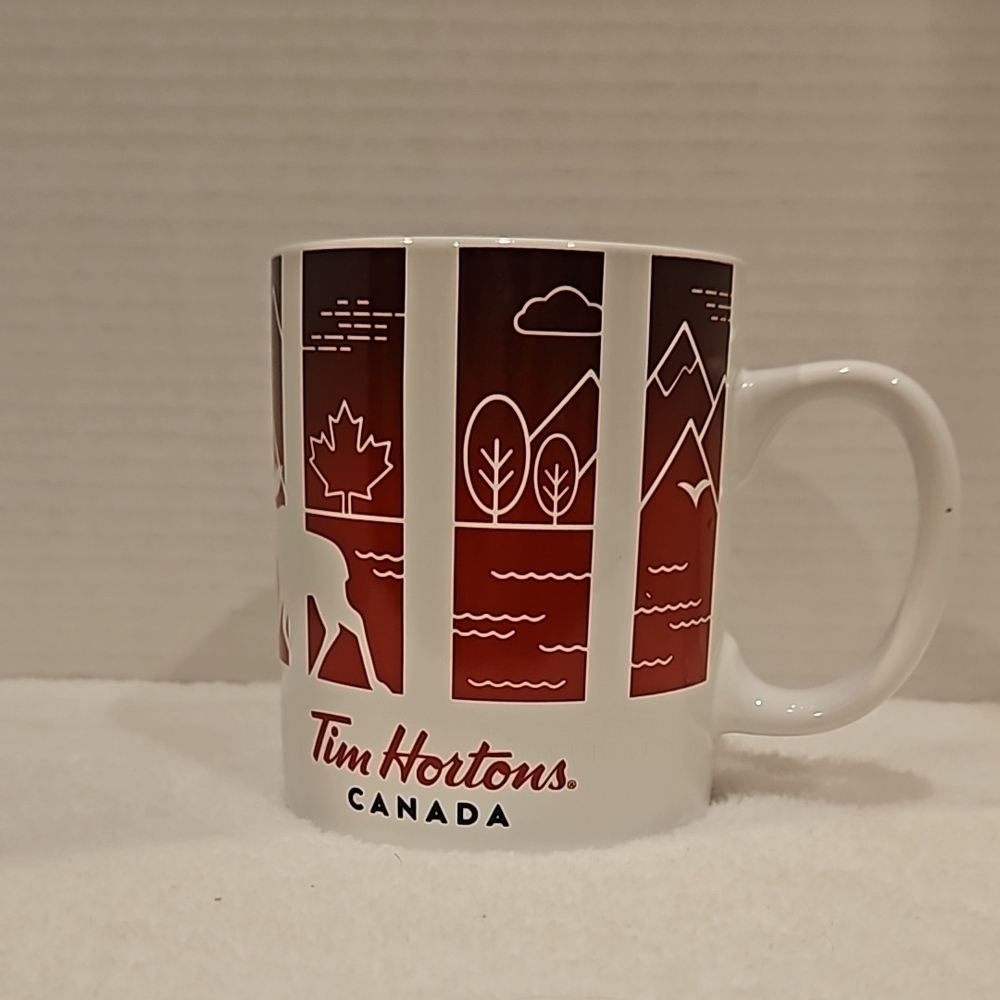Tim Hortons Canada 2016 Red Traveller's Collection Series 1 Coffee Tea Mug
